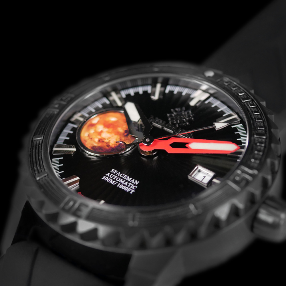 Neminus Spaceman Mars Traveler 44mm Swiss Automatic Movement Men's Watch WR30ATM